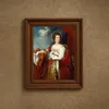 Elizabeth,Countess of Effingham (c. 1797)-frame by Benjamin West