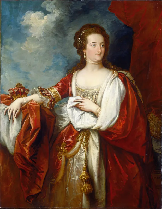 Elizabeth,Countess of Effingham (c. 1797)-full by Benjamin West