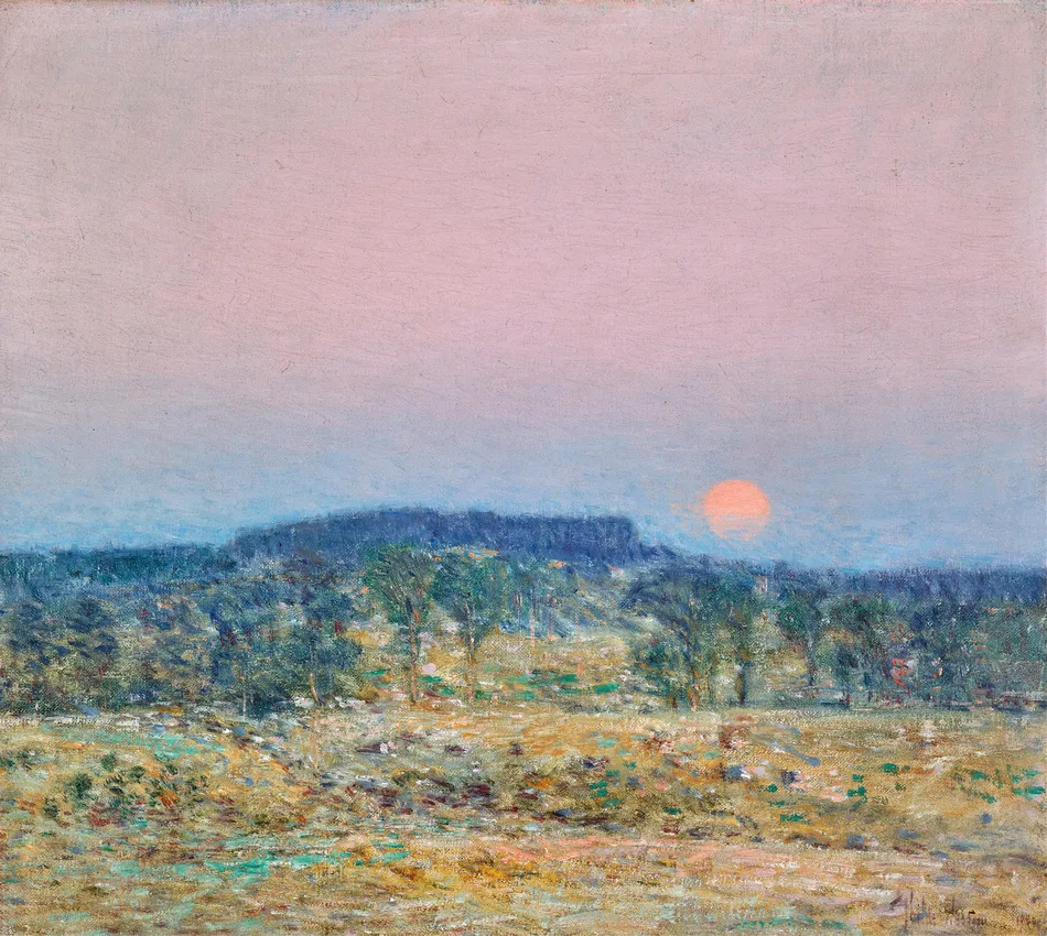 September Moonrise (1900)-full by Childe Hassam