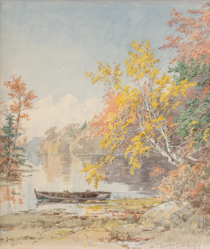 Autumn on the Lake (1892)-full by Jasper Francis Cropsey