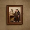 A Confab (1902-03)-frame by John George Brown