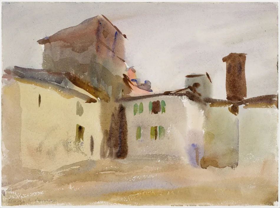 Borgo San Lorenzo (circa 1910)-full by John Singer Sargent