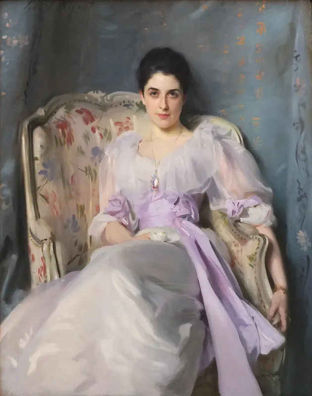 Portrait of Lady Agnew of Lochnaw (1865-1932) (1892)-full by John Singer Sargent