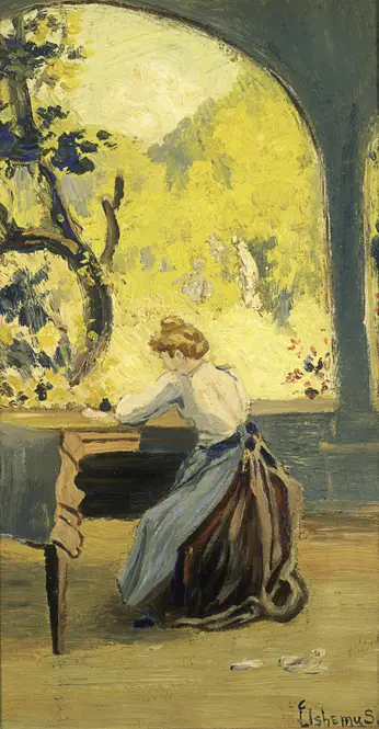 Verandah in Spring by Louis Michel Eilshemius