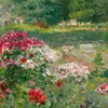 Flower Beds, Central Park (circa 1890)-d1 by William Merritt Chase