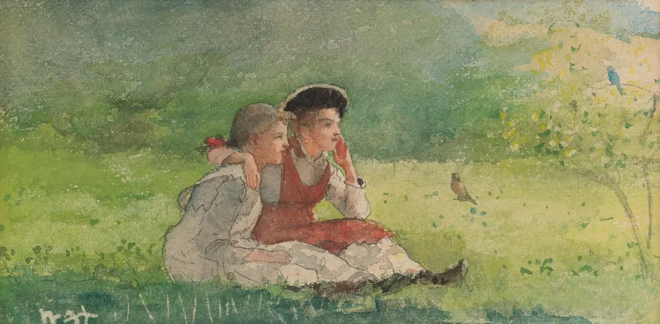 Listening To The Birds-full by Winslow Homer