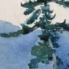 North Woods Club, Adirondacks (The Interrupted Tete-a-Tete) (1892)-d1 by Winslow Homer