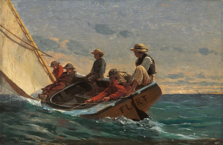 The Flirt (1874) by Winslow Homer
