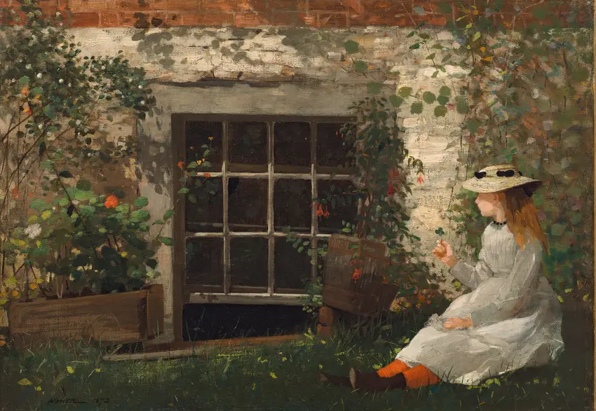 The Four-Leaf Clover (1873) by Winslow Homer