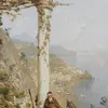 Amalfi Above The Bay Of Naples (1888)-d2 by Franz Richard Unterberger
