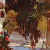 Southern street scene-d1 by Leontine von Littrow