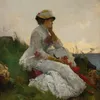 Pensive-full by Alfred Stevens