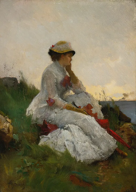 Pensive by Alfred Stevens