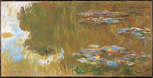 Claude monet the water lily pond, c. 1917