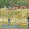 Bank of the Seine (1887)-d1 by Vincent van Gogh