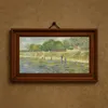 Bank of the Seine (1887)-frame by Vincent van Gogh