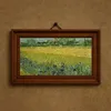 Field with flowers near Arles (1888)-frame by Vincent van Gogh
