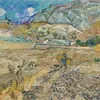 Landscape at Saint-Rémy (Enclosed Field with Peasant) (1889)-full by Vincent van Gogh