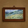 Landscape from Saint-Rémy (1889)-frame by Vincent van Gogh