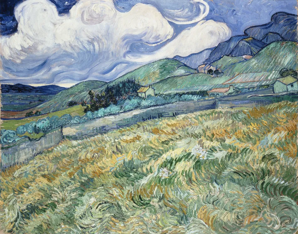 Landscape from Saint-Rémy (1889)-full by Vincent van Gogh
