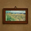 Wheatfield With Cornflowers (1890)-frame by Vincent van Gogh