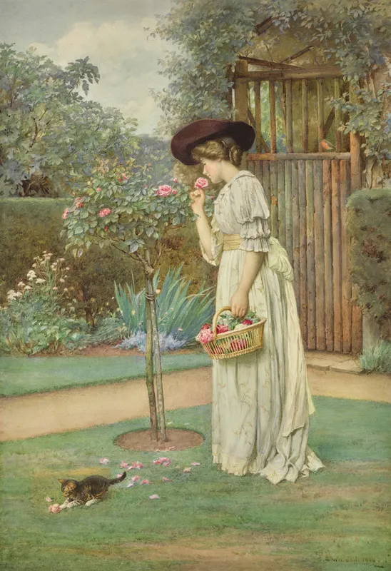 Roses in Bloom (1908) by Charles Edward Wilson