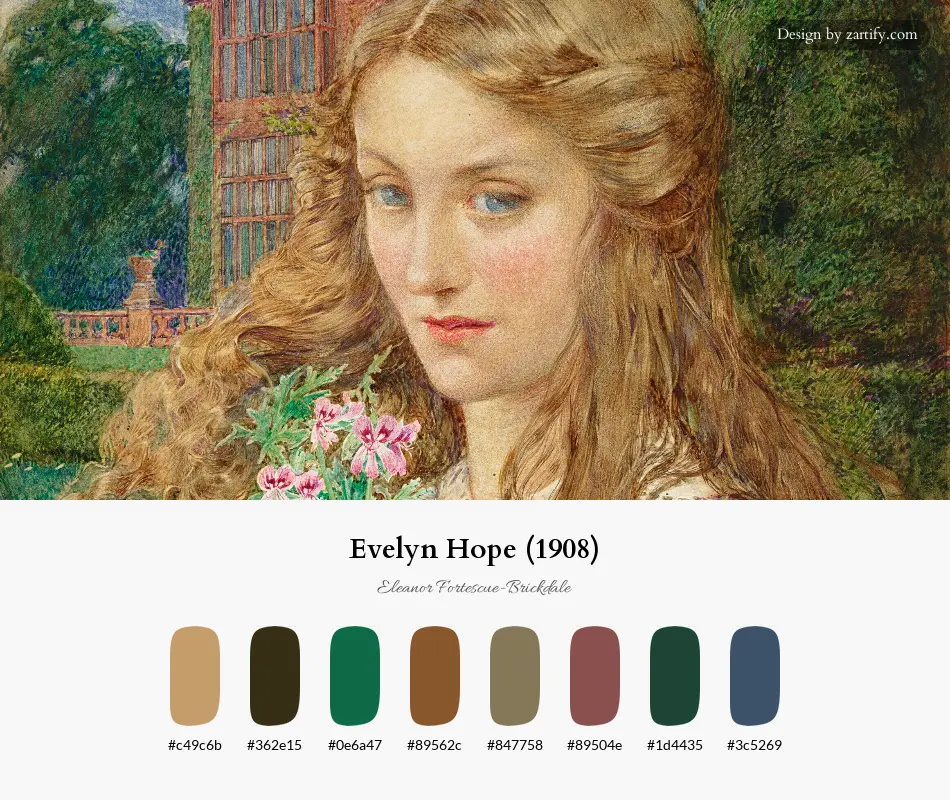 Evelyn Hope (1908)-palette by Eleanor Fortescue-Brickdale