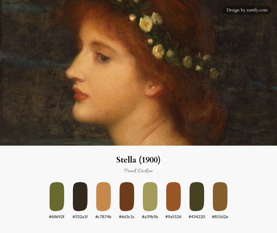 Stella (1900)-palette by Frank Dicksee