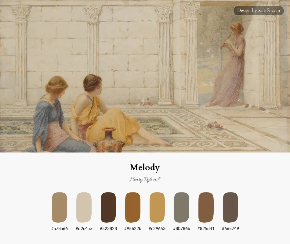 Melody-palette by Henry Ryland