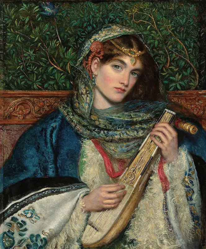The Mandolin (1866)-full by James Smetham