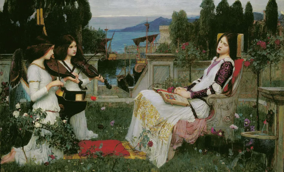 St Cecilia-full by John William Waterhouse