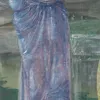 A Female Figure In A Landscape-d2 by Sir Edward Coley Burne-Jones