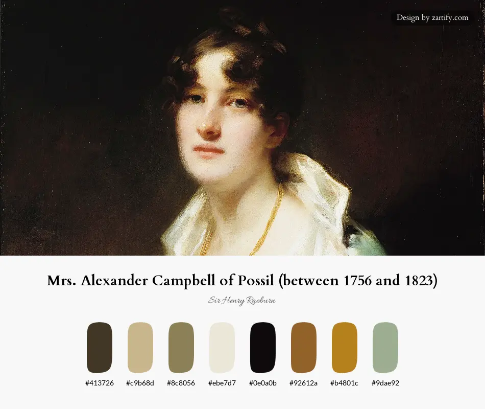 Mrs. Alexander Campbell of Possil (between 1756 and 1823)-palette by Sir Henry Raeburn