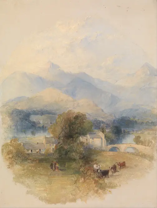 View from Mr. Southey’s House, Keswick (ca. 1838) by Thomas Creswick