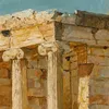 The Temple of Nike Apteros, seen from the Propylaea (1887)-d1 by William Blake Richmond
