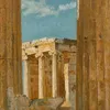 The Temple of Nike Apteros, seen from the Propylaea (1887)-full by William Blake Richmond