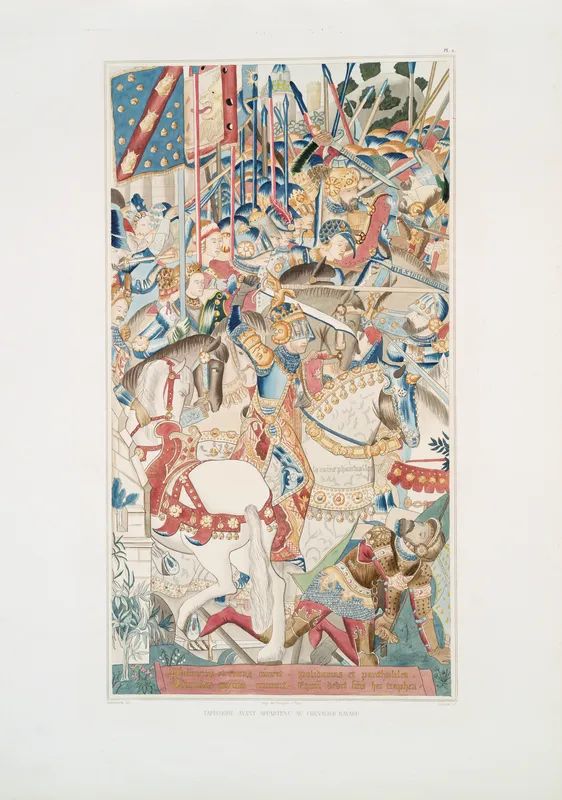 Tapisserie ayant appartenu au chevalier Bayard 2 (1838)-full by Achille Jubinal