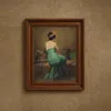 The Feathered Headband-frame by Albert Joseph Pénot