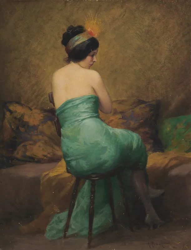 The Feathered Headband-full by Albert Joseph Pénot