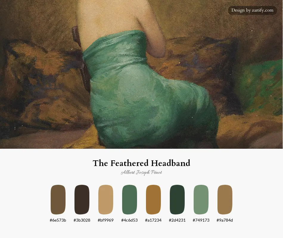 The Feathered Headband-palette by Albert Joseph Pénot