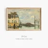 Flood at Port-Marly (1872)-frame by Alfred Sisley