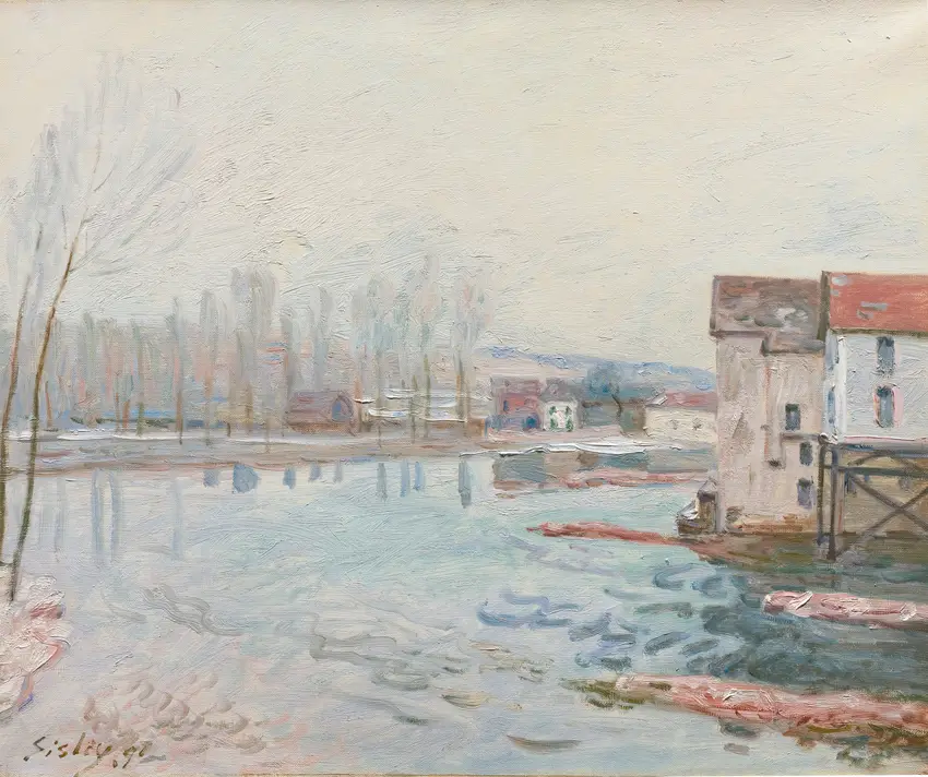 L’hiver À Moret (1891) by Alfred Sisley