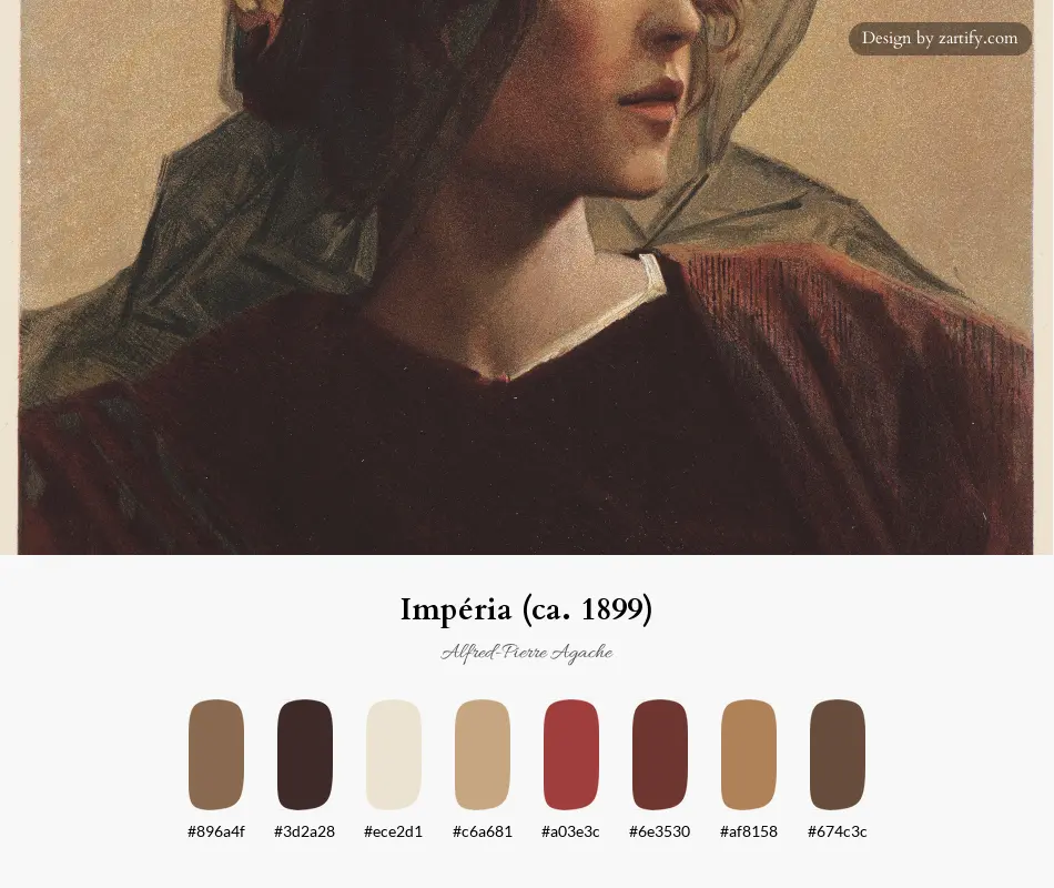Impéria (ca. 1899)-palette by Alfred-Pierre Agache