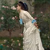 Woman And Roses (1879)-d2 by Auguste Toulmouche