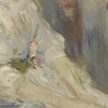 Alice Gamby dans le salon (1890)-d1 by Berthe Morisot