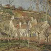 Red roofs, corner of a village, winter-full by Camille Pissarro