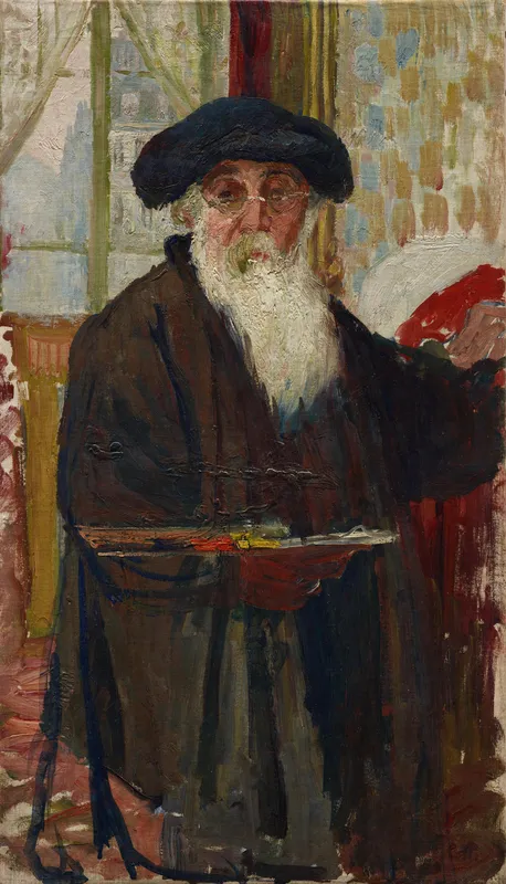 Self Portrait  (1896)-full by Camille Pissarro