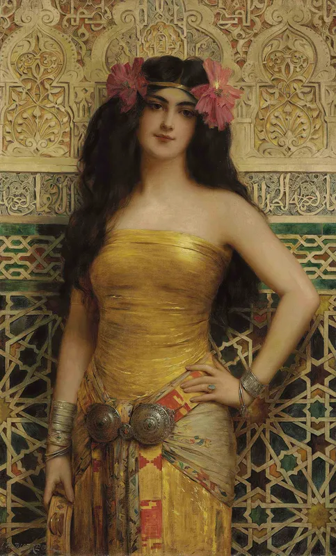 An Oriental Beauty-full by Charles Dubreuil