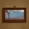 Champ À Giverny (1887)-frame by Claude Monet