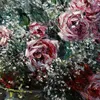 Fleurs dans un pot (Roses et brouillard) (1878)-d1 by Claude Monet